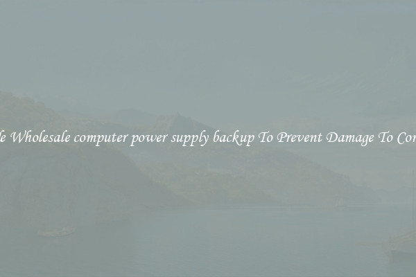 Reliable Wholesale computer power supply backup To Prevent Damage To Computers