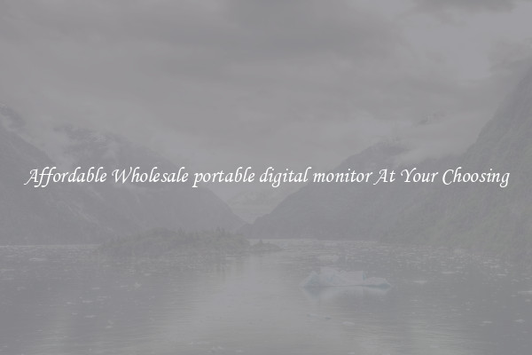 Affordable Wholesale portable digital monitor At Your Choosing