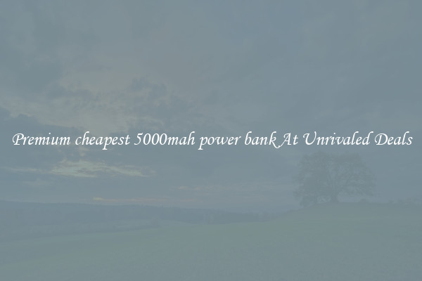 Premium cheapest 5000mah power bank At Unrivaled Deals