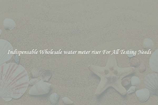 Indispensable Wholesale water meter riser For All Testing Needs