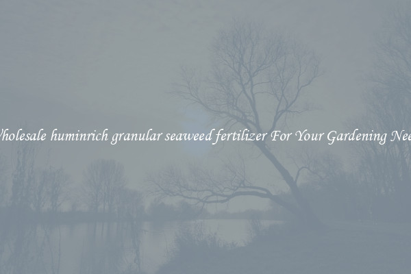 Wholesale huminrich granular seaweed fertilizer For Your Gardening Needs