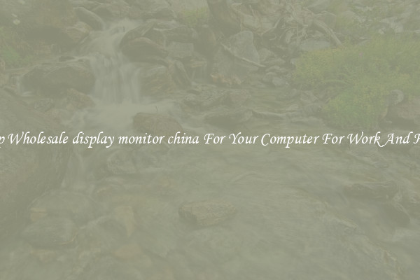 Crisp Wholesale display monitor china For Your Computer For Work And Home