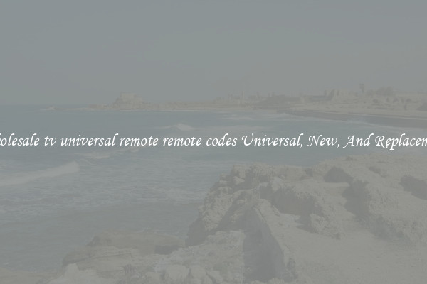Wholesale tv universal remote remote codes Universal, New, And Replacement