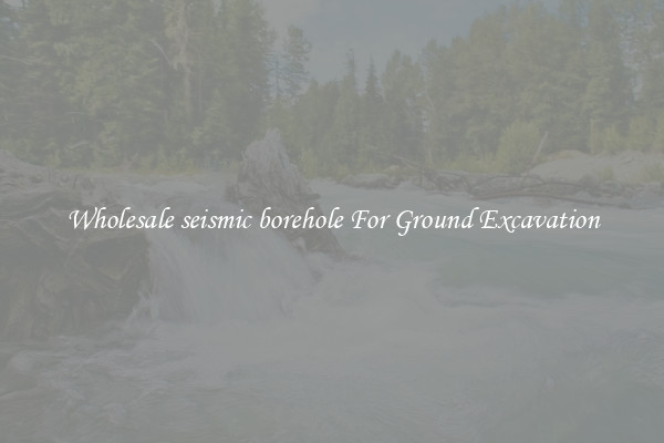 Wholesale seismic borehole For Ground Excavation