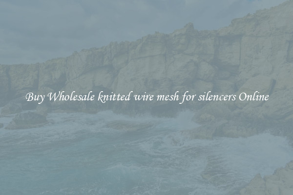 Buy Wholesale knitted wire mesh for silencers Online