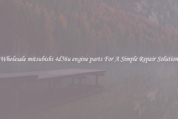 Wholesale mitsubishi 4d56u engine parts For A Simple Repair Solution