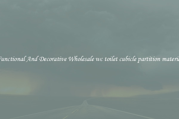 Functional And Decorative Wholesale wc toilet cubicle partition material