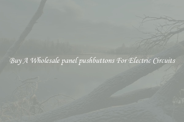 Buy A Wholesale panel pushbuttons For Electric Circuits